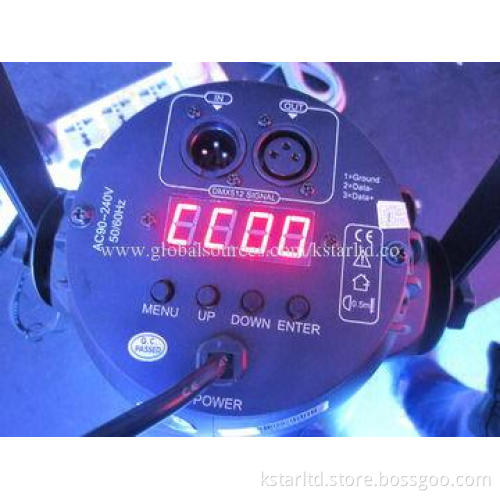 LED stage light with 54 x 1W LED, 8CH, 12 red + 18 green + 18 blue + 6 white LED, 100 to 240V